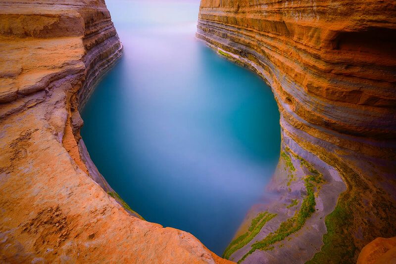 Canyon with Blue Water