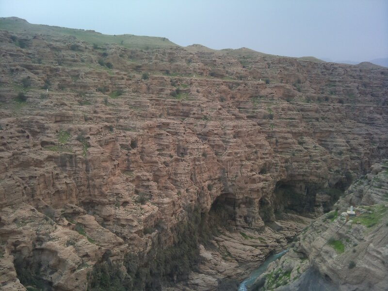 canyon with river and cliffs