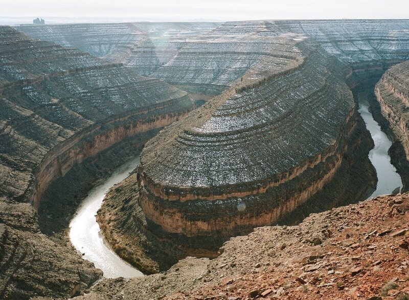 Canyon with river bend