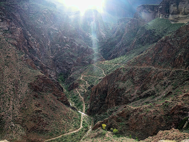 Canyon with Sunbeams