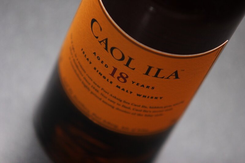 Caol Ila 18-year-old whisky bottle
