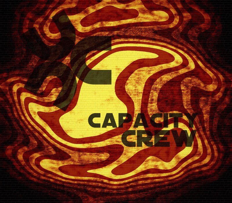 Capacity Crew logo on brick wall