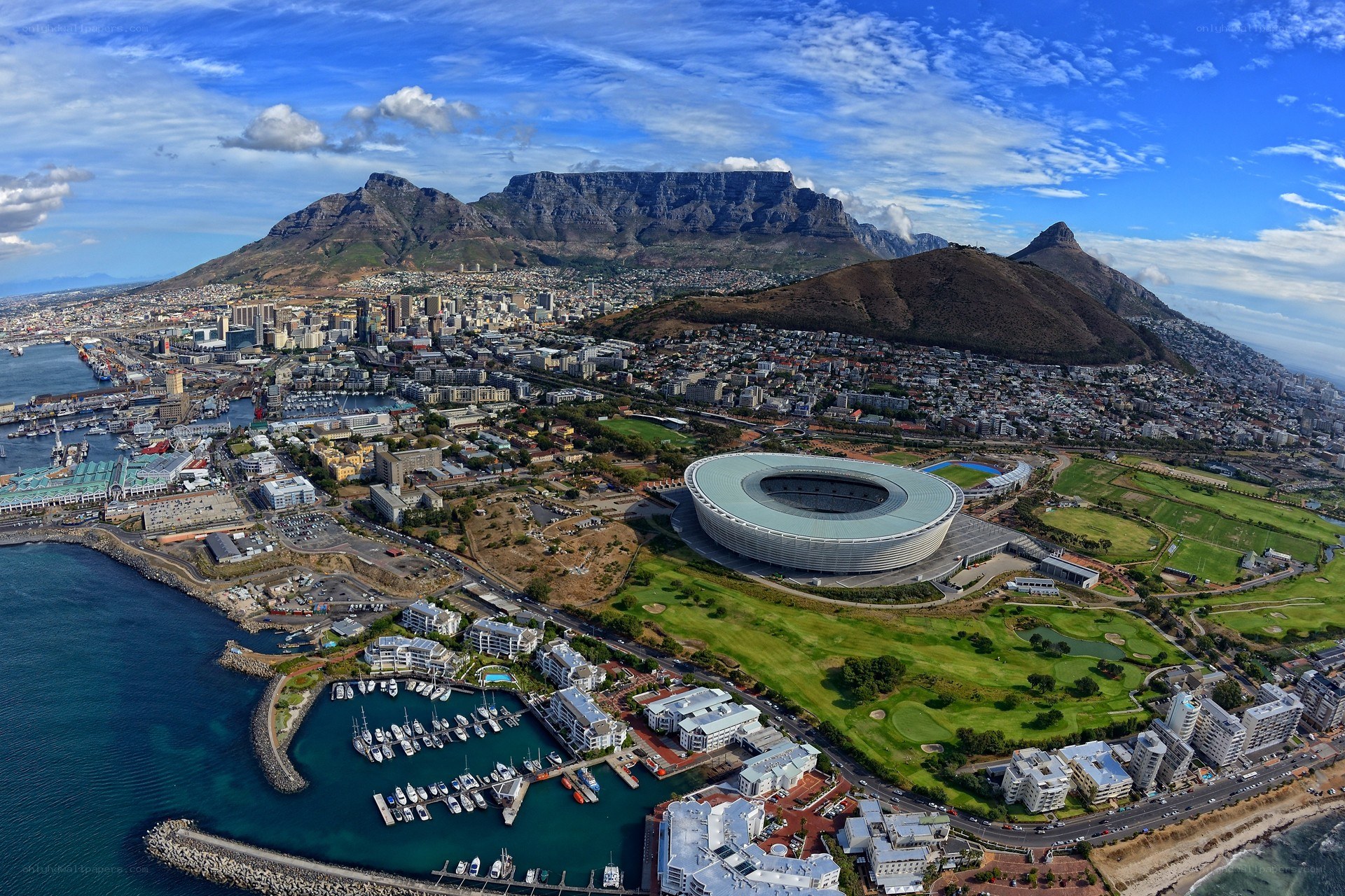Cape Town aerial view