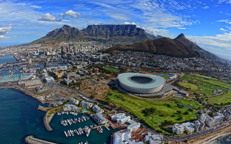 Cape Town Cityscape — Blue, Broad