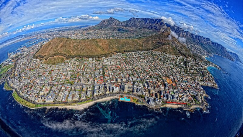 Cape Town Cityscape — Blue, Dramatic