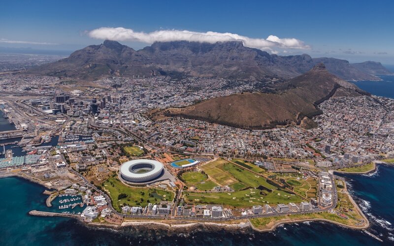 Cape Town Cityscape — Blue, Serene, Afternoon