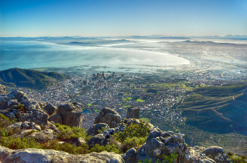 Cape Town Cityscape — Blue, Serene, Morning