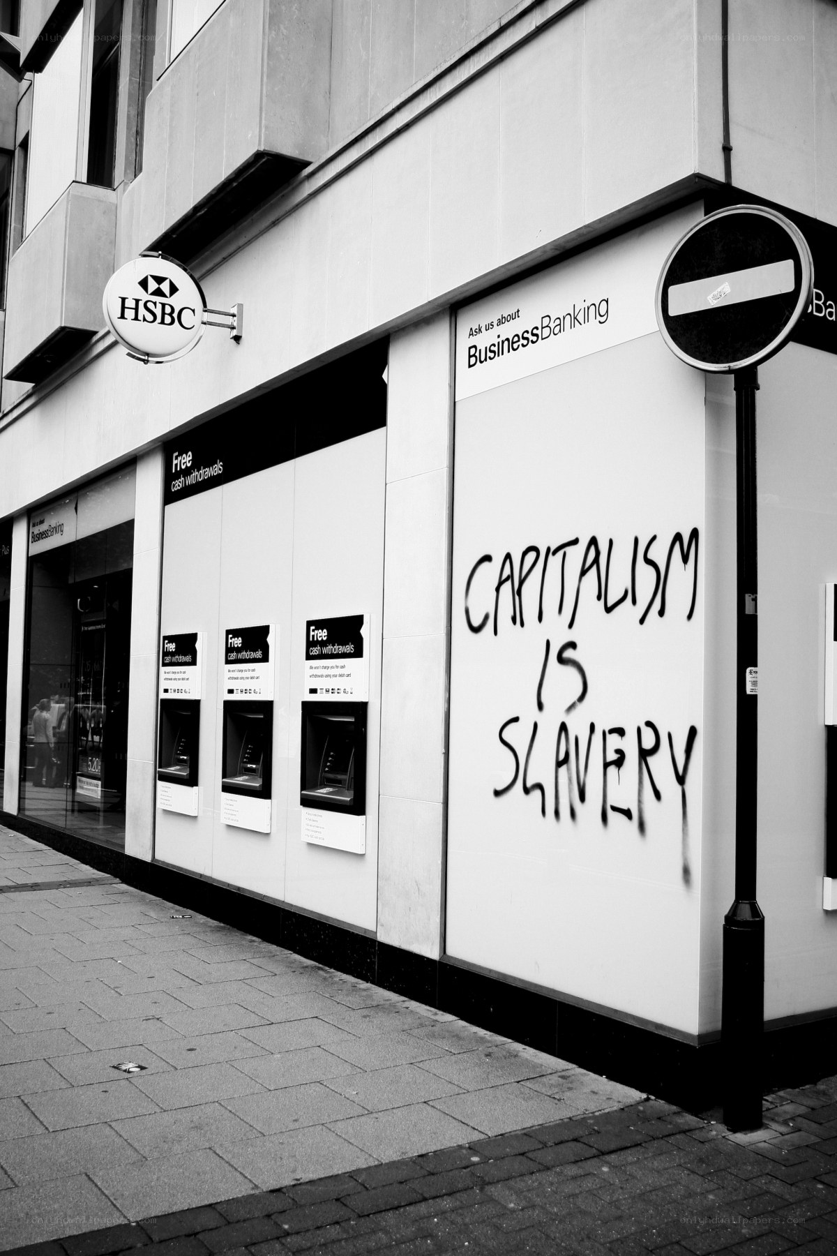 Capitalism is Slavery graffiti