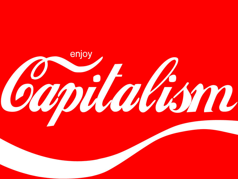 Capitalism Text — Red, Bold