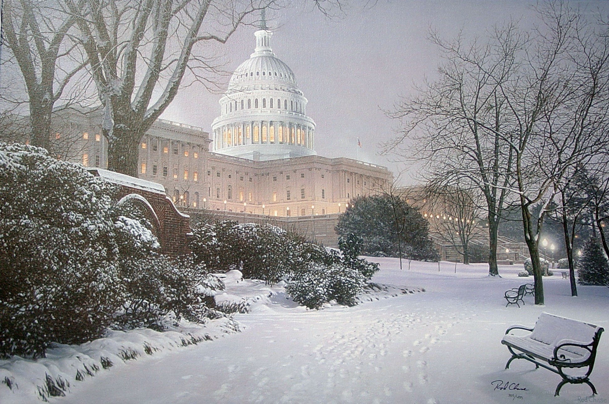 Capitol Building in Snow