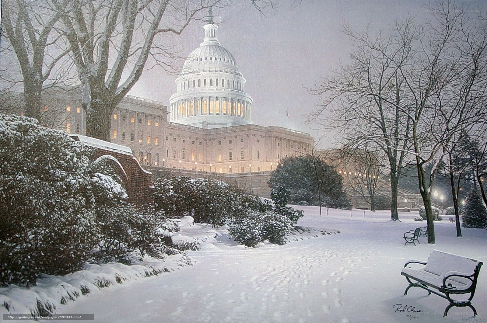 Capitol Building in Snow