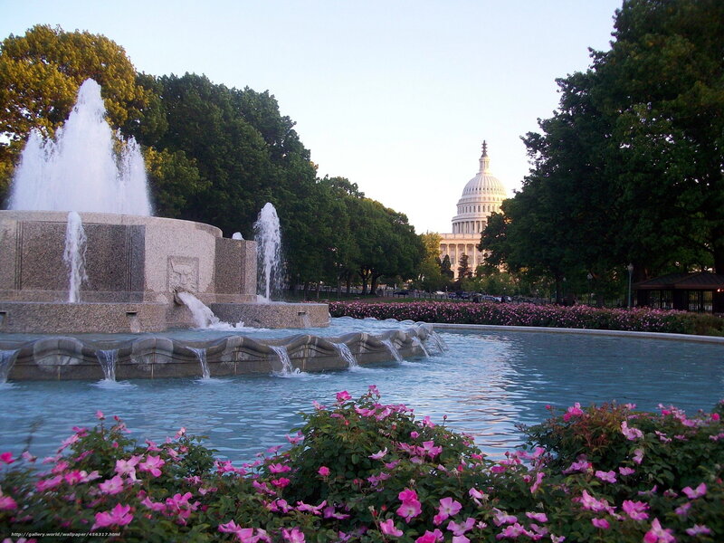Capitol Building with Fountain