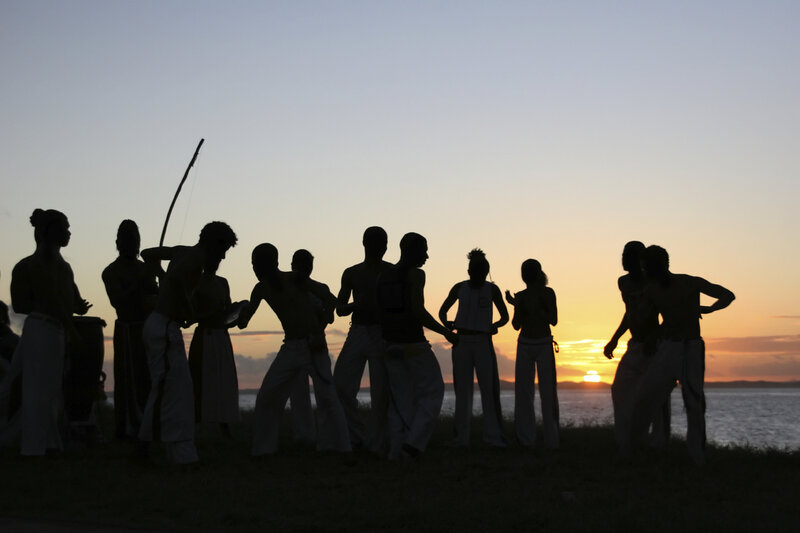 Capoeira Group at Sunset