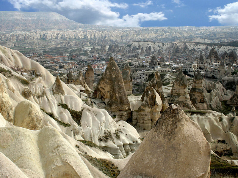 Cappadocia Rock Formations — White