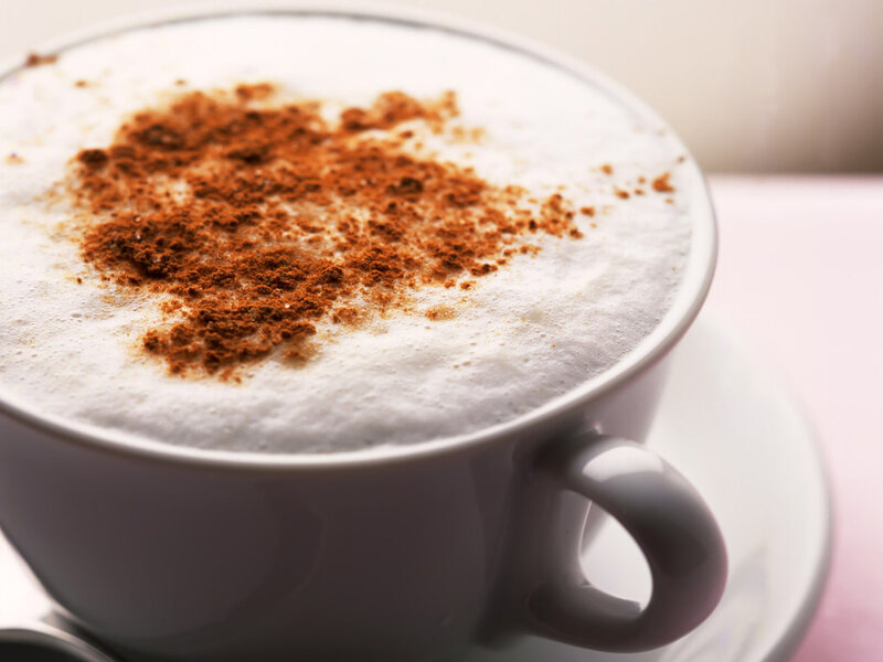 cappuccino with cinnamon