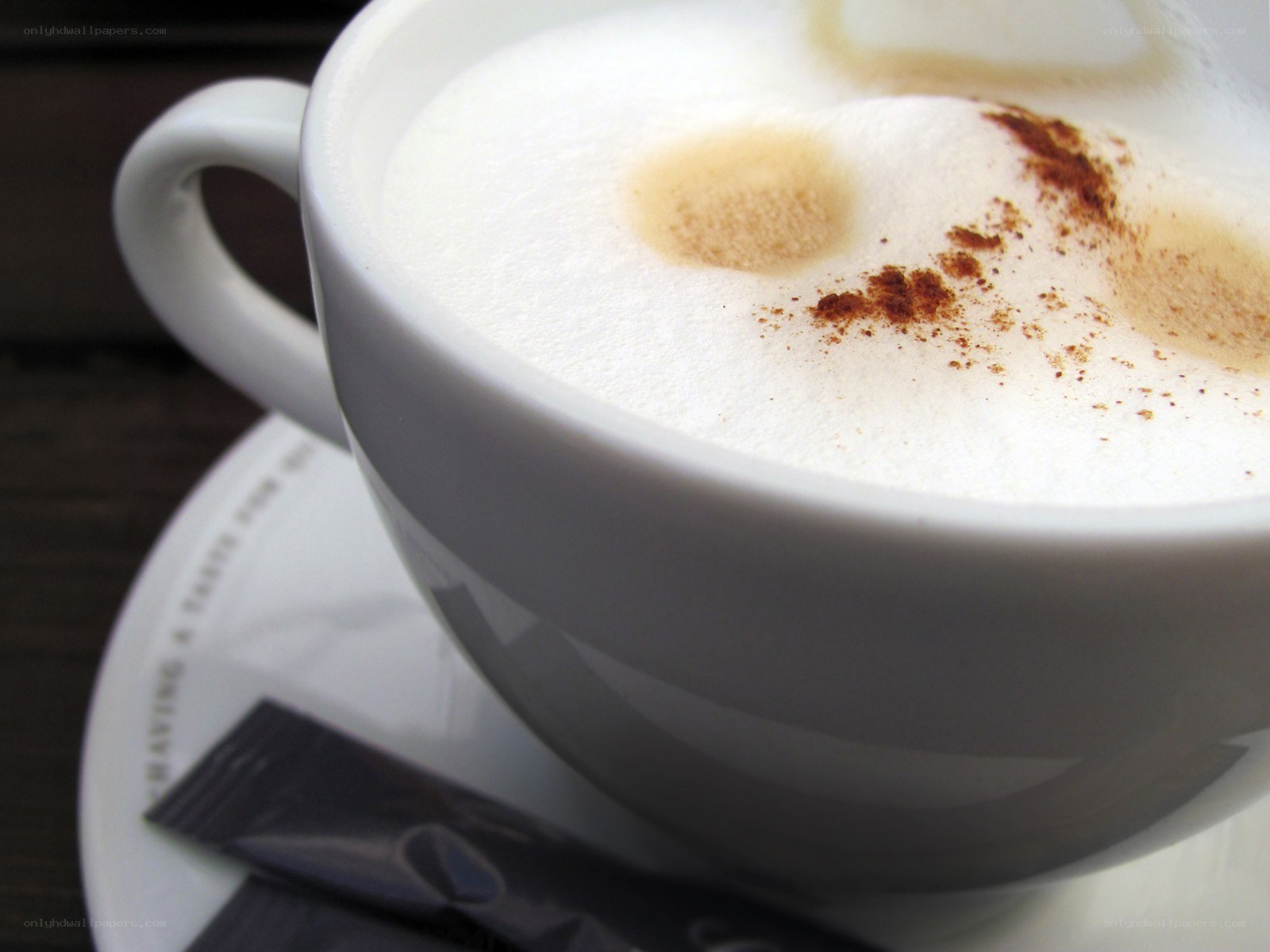 Cappuccino with cinnamon