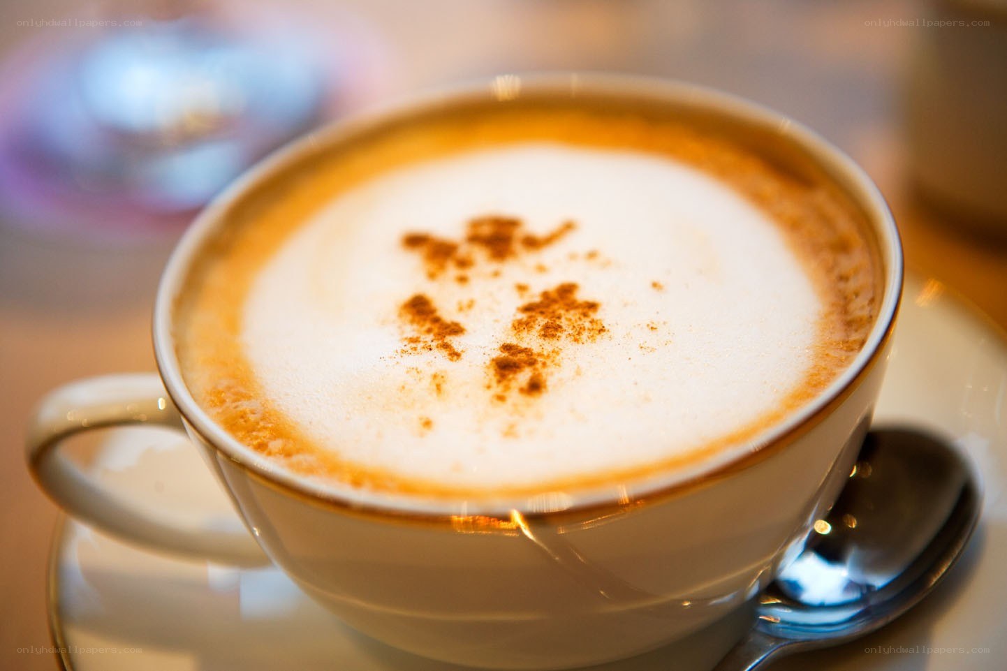 Cappuccino with cinnamon