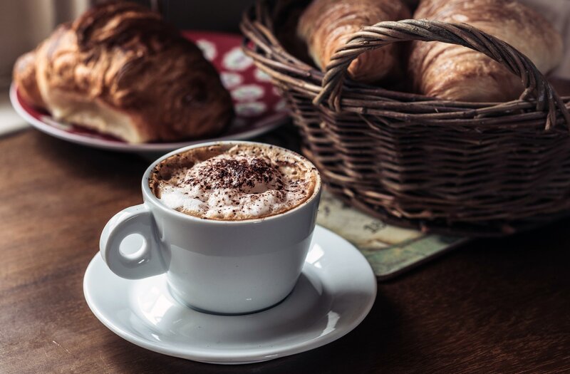 Cappuccino with Croissants