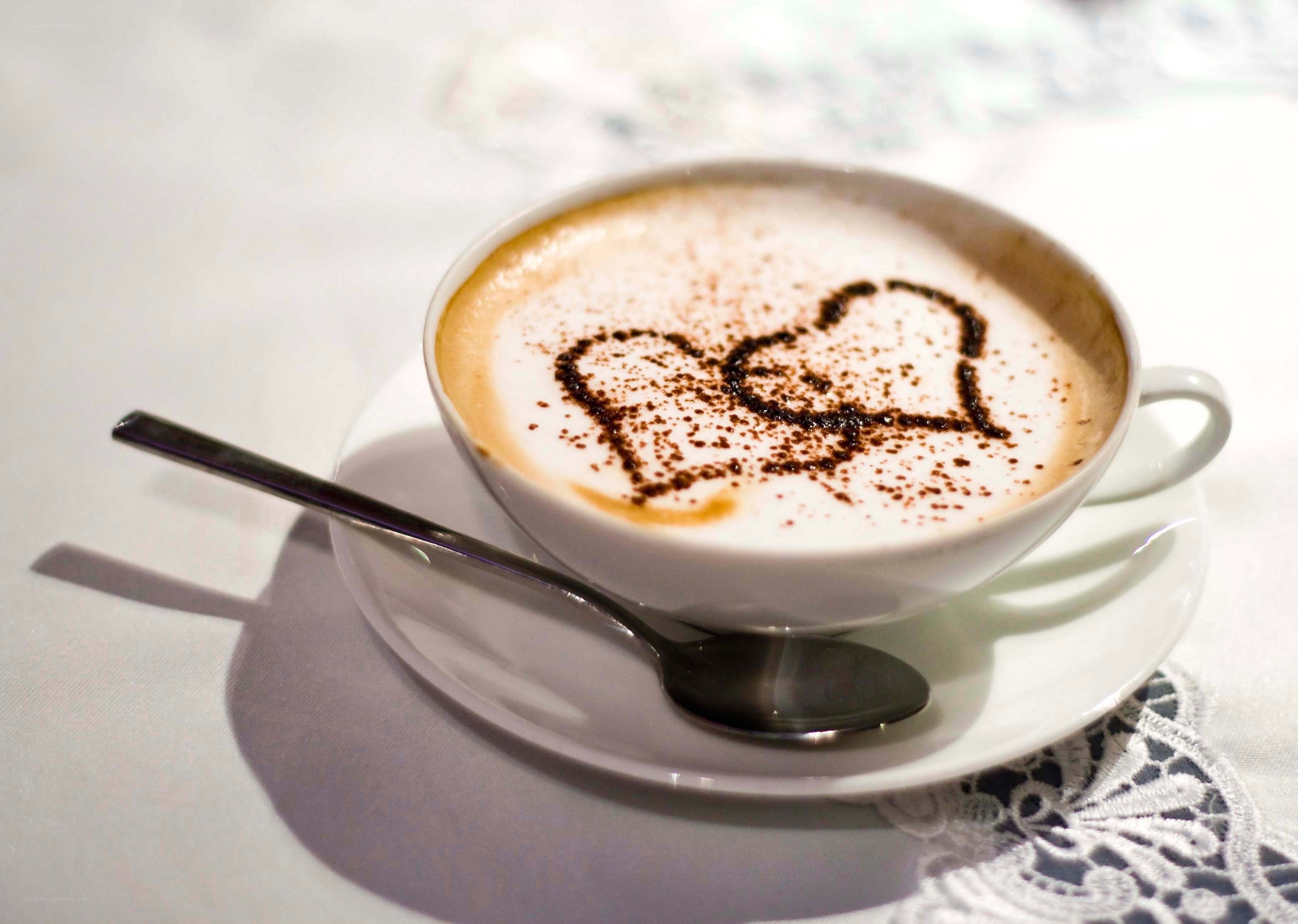 Cappuccino with heart design