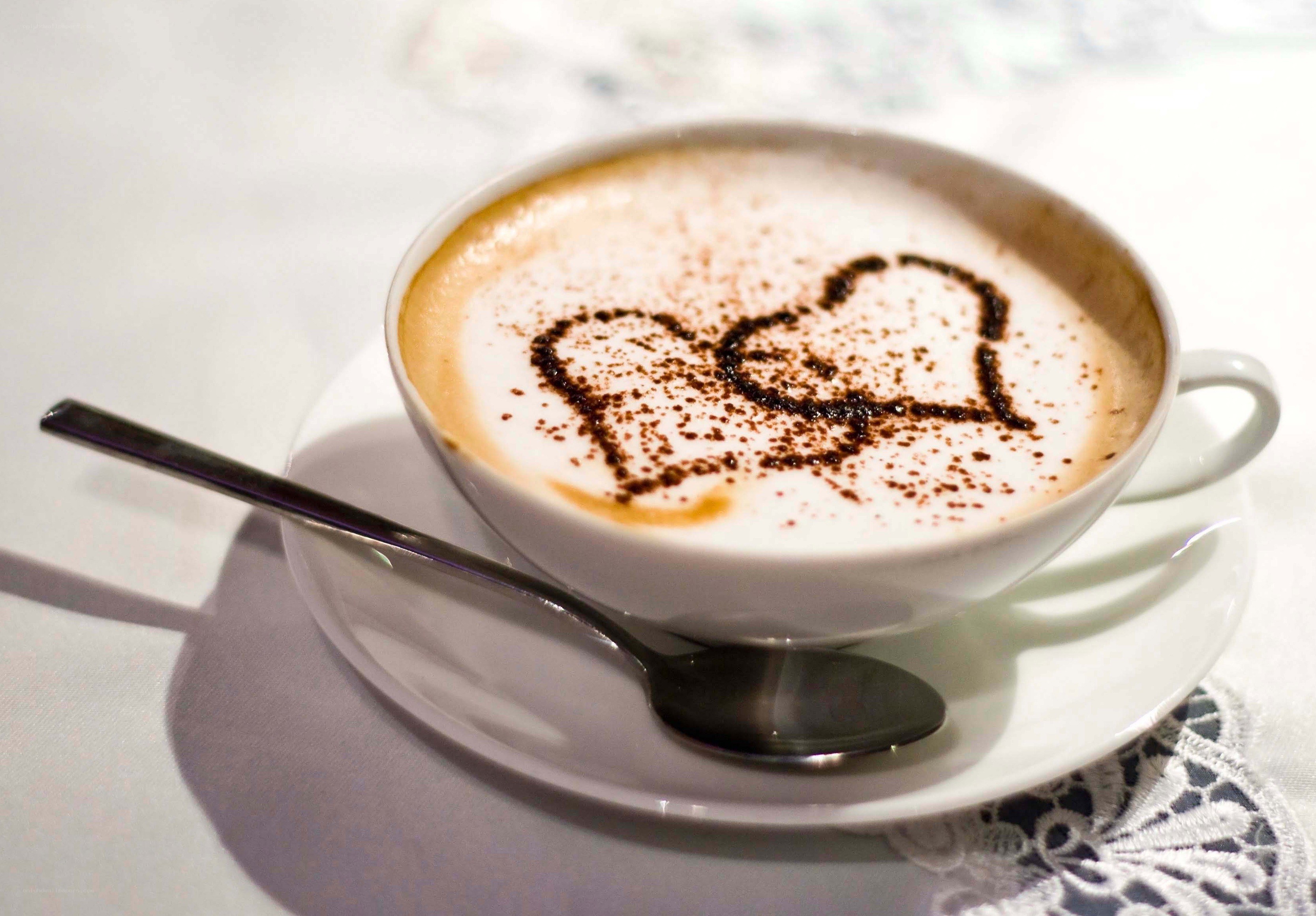 Cappuccino with heart design