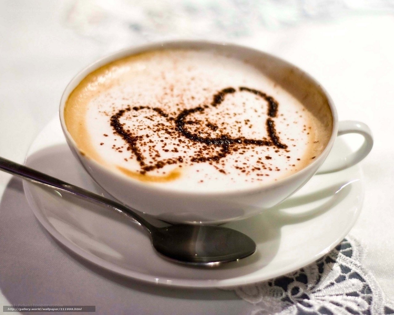 Cappuccino with heart design