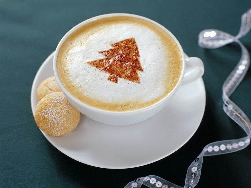 Cappuccino with Tree Design