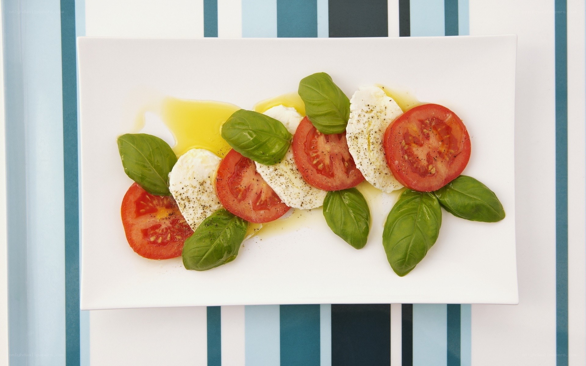 Caprese salad on a plate