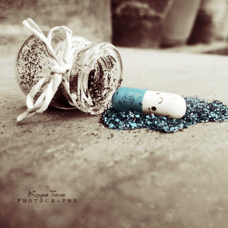 Capsule and Glitter Jar
