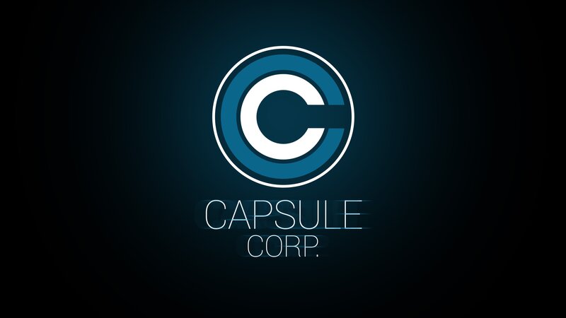 Capsule Corp Logo — Blue, Dramatic