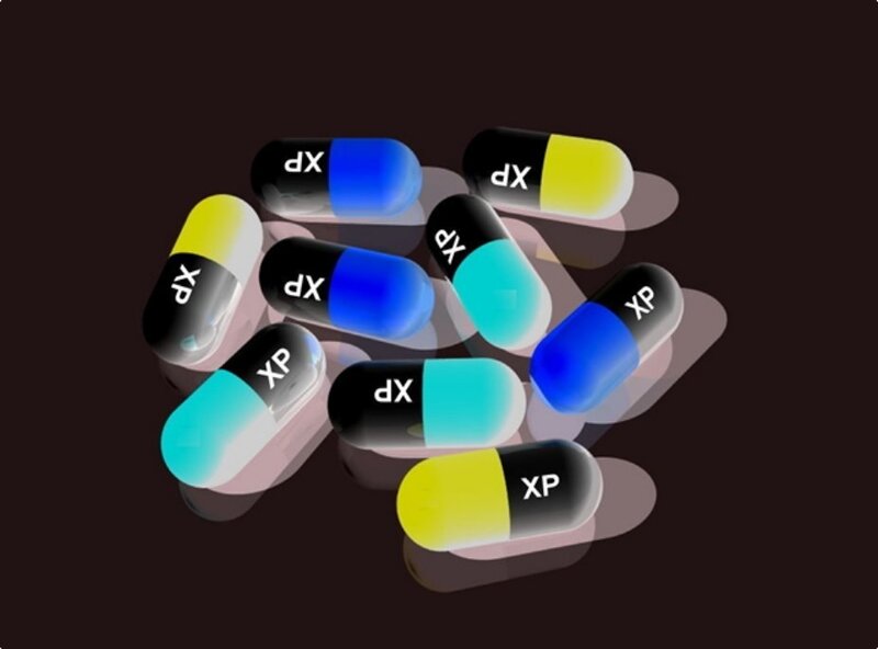 Capsules with XP branding