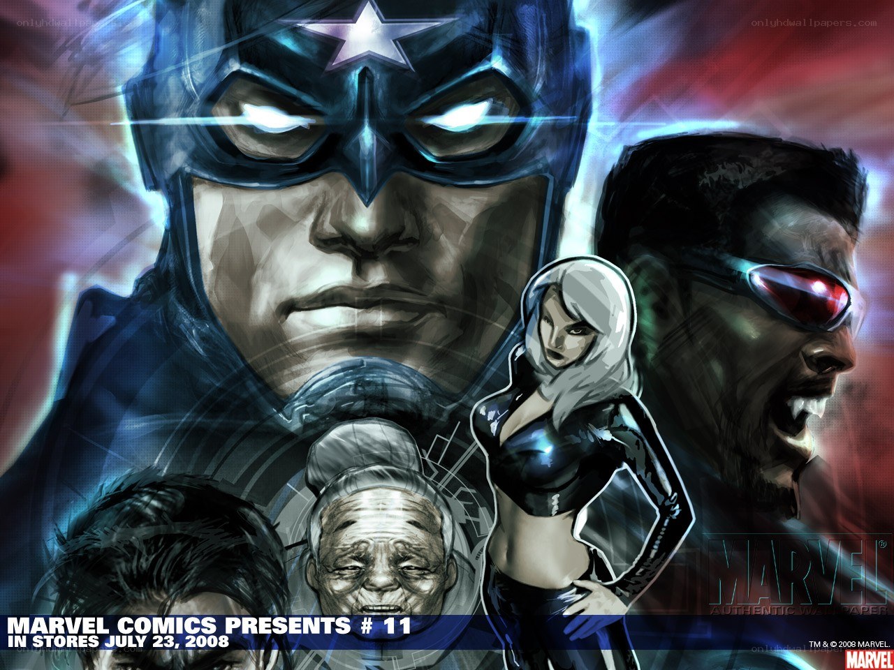 Captain America and allies