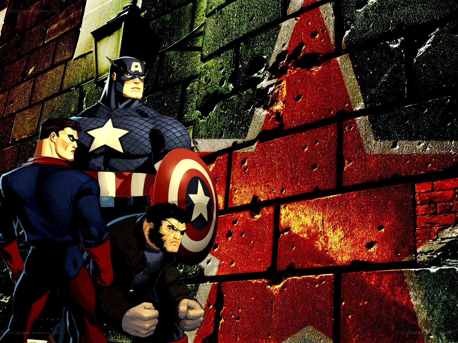 Captain America and allies stand ready