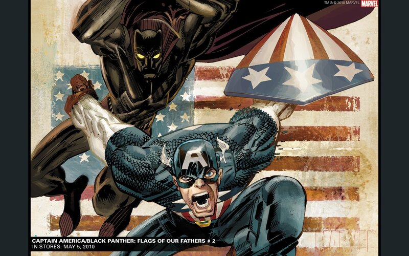 Captain America and Black Panther — Blue