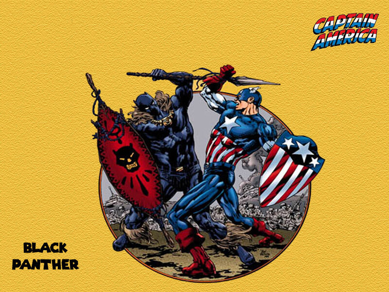 Captain America and Black Panther