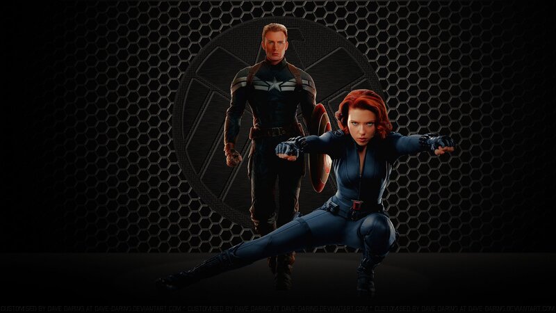 Captain America and Black Widow