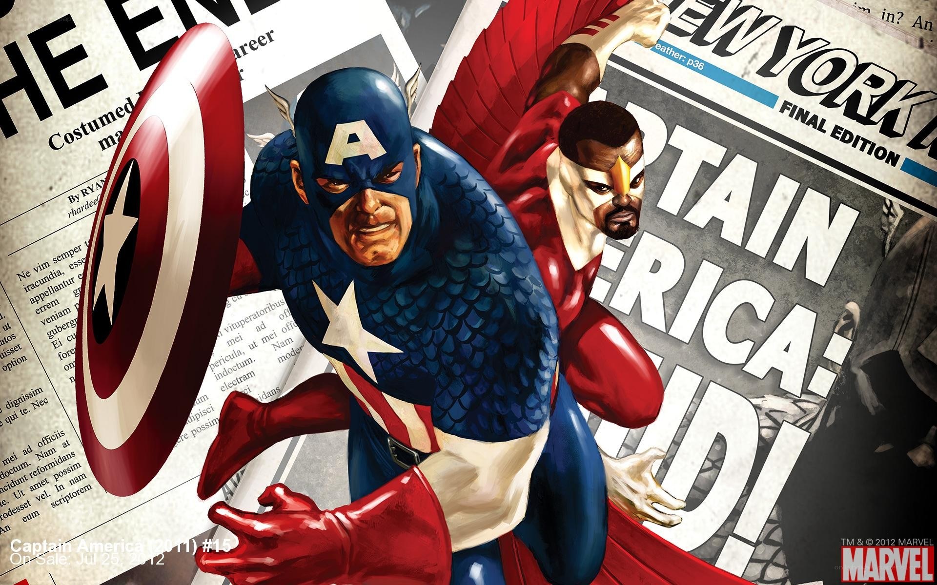 Captain America and Falcon