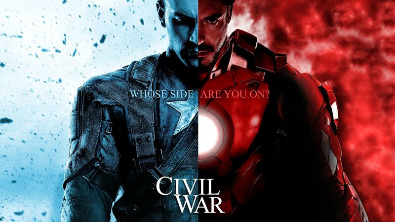 Captain America and Iron Man — Blue