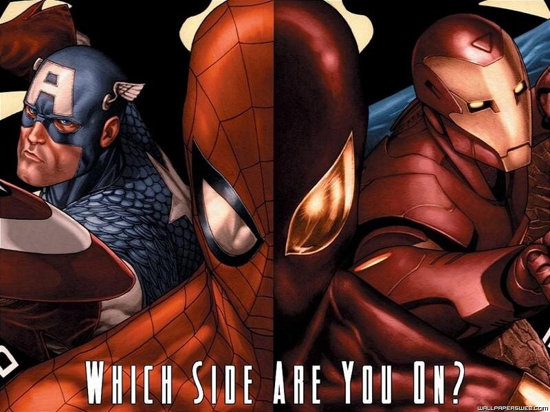 Captain America and Iron Man — Red
