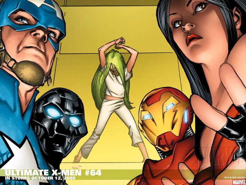 Captain America and Iron Man with X-Men