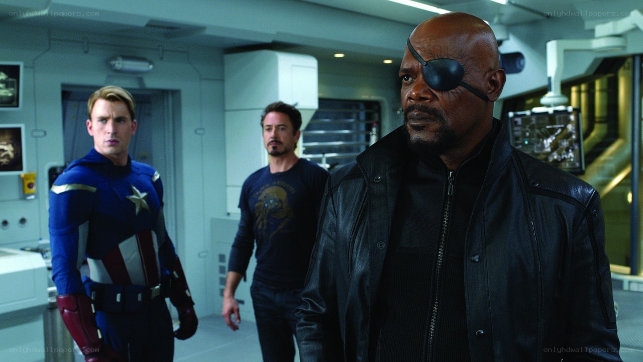 Captain America and Nick Fury