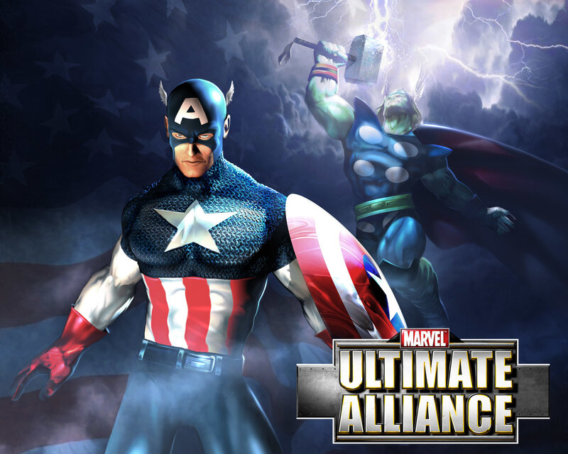 Captain America and Thor in Ultimate Alliance