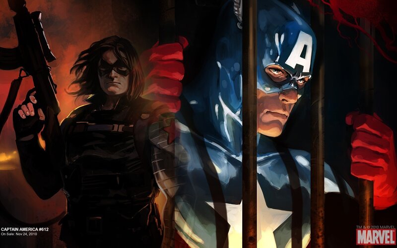 Captain America and Winter Soldier — Blue