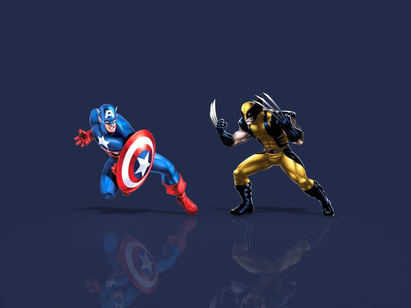 Captain America and Wolverine