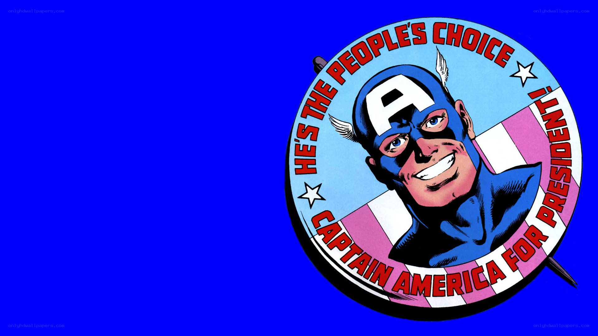 Captain America campaign pin