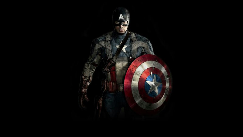 Captain America Character — Black, Dramatic, Photograph