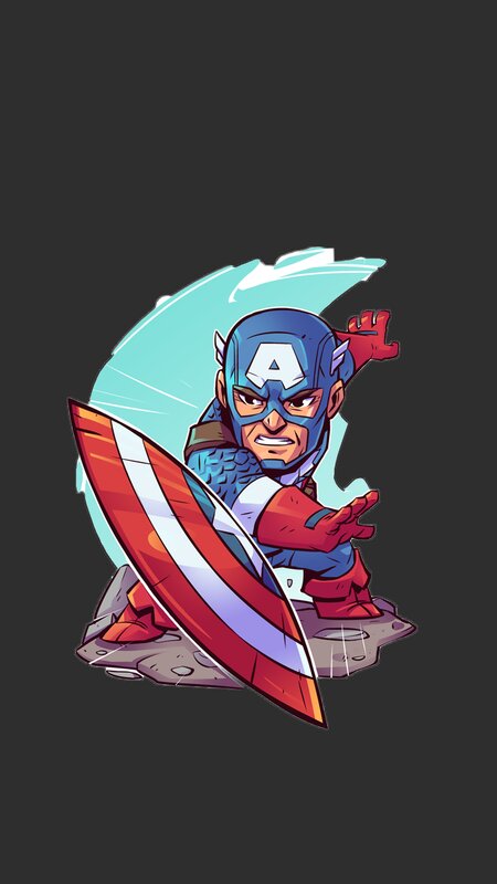 Captain America Character — Blue, Action