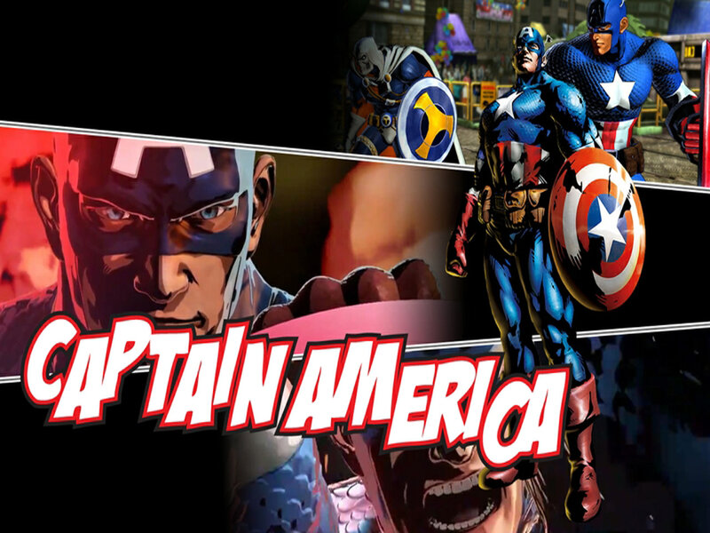 Captain America Character — Blue, Dramatic, Manga