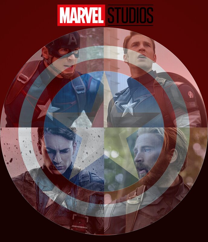 Captain America Character — Red, Dramatic, Photograph