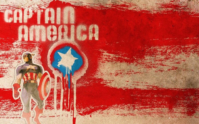 Captain America Character — Red, Patriotic