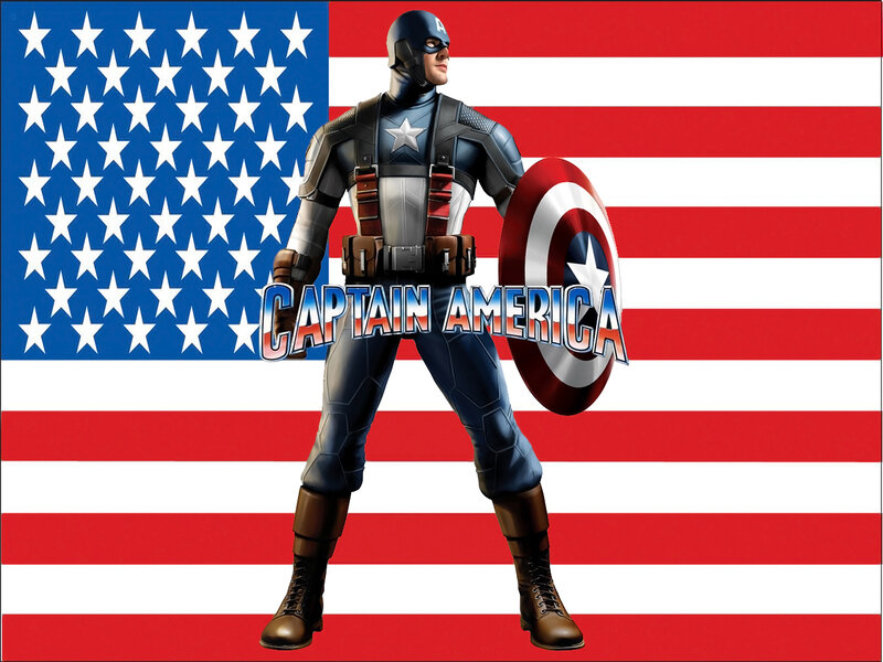 Captain America Character — Red